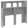 Betongraues LED-Kopfteil aus Holzwerkstoff, 120 x 18,5 x 103,5 cm von , Kopf- und Fußteile - Ref: Foro24-837340, Preis: 84,49...