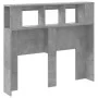 Concrete gray engineered wood LED headboard 120x18.5x103.5 cm by , Headboards and footboards - Ref: Foro24-837340, Price: 83,...