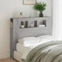 Cabecero LED madera ingeniería gris Sonoma 120x18,5x103,5 cm de , Cabeceros y pies de cama - Ref: Foro24-837342, Precio: 73,6...