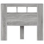Sonoma gray engineered wood LED headboard 120x18.5x103.5 cm by , Headboards and footboards - Ref: Foro24-837342, Price: 77,02...