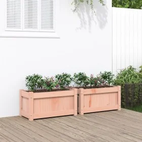Garden planters 2 units solid Douglas wood by , Pots and planters - Ref: Foro24-837446, Price: 74,72 €, Discount: %
