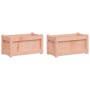 Garden planters 2 units solid Douglas wood by , Pots and planters - Ref: Foro24-837446, Price: 75,66 €, Discount: %