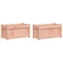 Garden planters 2 units solid Douglas wood by , Pots and planters - Ref: Foro24-837446, Price: 74,72 €, Discount: %
