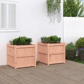 Garden planters 2 units solid Douglas wood by , Pots and planters - Ref: Foro24-837431, Price: 127,44 €, Discount: %
