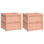 Garden planters 2 units solid Douglas wood by , Pots and planters - Ref: Foro24-837431, Price: 128,43 €, Discount: %