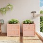 Gartenpflanzgefäße 2 Einheiten aus massivem Douglasienholz von , Töpfe und Pflanzgefäße - Ref: Foro24-837431, Preis: 128,43 €...