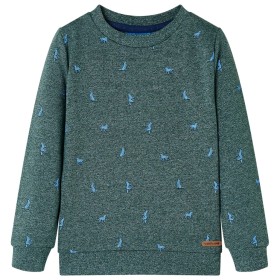 Kinder-Sweatshirt dunkelgrün meliert 92 von , Kinder-T-Shirts - Ref: Foro24-12969, Preis: 13,85 €, Rabatt: %