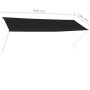 Toldo retráctil 350x150 cm gris antracita de vidaXL, Toldos - Ref: Foro24-143762, Precio: 64,46 €