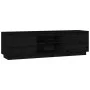 Massiver TV-Schrank aus schwarzem Kiefernholz, 140 x 35 x 40 cm von , TV-Möbel - Ref: Foro24-840414, Preis: 109,80 €, Rabatt: %