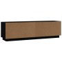 Massiver TV-Schrank aus schwarzem Kiefernholz, 140 x 35 x 40 cm von , TV-Möbel - Ref: Foro24-840414, Preis: 111,21 €, Rabatt: %
