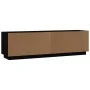 Massiver TV-Schrank aus schwarzem Kiefernholz, 140 x 35 x 40 cm von , TV-Möbel - Ref: Foro24-840414, Preis: 109,80 €, Rabatt: %