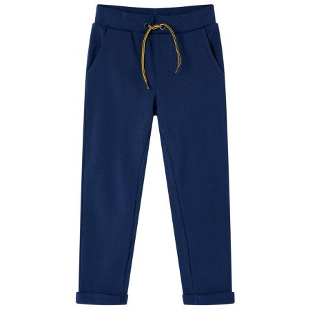 Pantalones para niños con cordón azul marino 140
