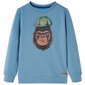 Mittelblaues Kinder-Sweatshirt 116 von , Kinder-T-Shirts - Ref: Foro24-13201, Preis: 11,24 €, Rabatt: %