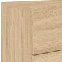 Mesita de noche de pared con luces LED roble Sonoma de , Mesitas de noche - Ref: Foro24-836816, Precio: 52,60 €, Descuento: %