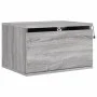 Wall bedside tables with LED lights 2 units gray Sonoma by , Nightstands - Ref: Foro24-836837, Price: 72,79 €, Discount: %