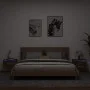 Wand-Nachttische mit LED-Leuchten, 2 Stück, geräucherte Eiche von , Nachttische - Ref: Foro24-836835, Preis: 72,25 €, Rabatt: %