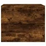 Wall bedside tables with LED lights 2 pcs smoked oak by , Nightstands - Ref: Foro24-836821, Price: 80,68 €, Discount: %