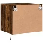 Wall bedside tables with LED lights 2 pcs smoked oak by , Nightstands - Ref: Foro24-836821, Price: 80,68 €, Discount: %