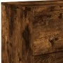 Wall bedside tables with LED lights 2 pcs smoked oak by , Nightstands - Ref: Foro24-836821, Price: 80,68 €, Discount: %
