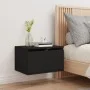 Wall bedside table with black LED lights by , Nightstands - Ref: Foro24-836828, Price: 57,14 €, Discount: %