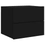 Mesita de noche de pared con luces LED negro de , Mesitas de noche - Ref: Foro24-836814, Precio: 55,96 €, Descuento: %
