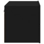 Wall bedside table with black LED lights by , Nightstands - Ref: Foro24-836814, Price: 56,83 €, Discount: %