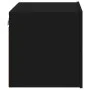Wall bedside table with black LED lights by , Nightstands - Ref: Foro24-836814, Price: 55,96 €, Discount: %