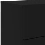 Mesita de noche de pared con luces LED negro de , Mesitas de noche - Ref: Foro24-836814, Precio: 56,83 €, Descuento: %