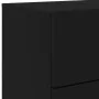 Wall bedside table with black LED lights by , Nightstands - Ref: Foro24-836814, Price: 55,96 €, Discount: %