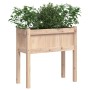 Jardineras de exterior con patas 2 uds madera maciza de pino de , Maceteros y jardineras - Ref: Foro24-837555, Precio: 93,01 ...