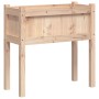 Jardineras de exterior con patas 2 uds madera maciza de pino de , Maceteros y jardineras - Ref: Foro24-837555, Precio: 93,01 ...