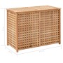 Wäschekorb aus massivem Walnussholz 87,5x46x67 cm von vidaXL, Wäschekörbe - Ref: Foro24-247604, Preis: 153,90 €, Rabatt: %