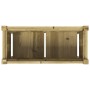 Planter with impregnated pine wood legs 70x31x70 cm by , Pots and planters - Ref: Foro24-837562, Price: 58,18 €, Discount: %