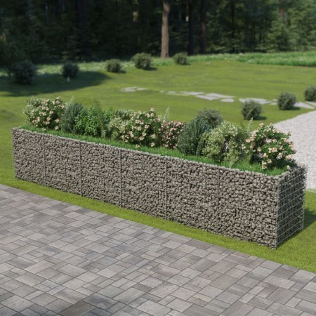 Gabionenbett aus Stahl 540x90x100 cm von vidaXL, Töpfe und Pflanzgefäße - Ref: Foro24-143554, Preis: 280,72 €, Rabatt: %