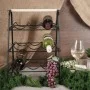 Home&Styling Botellero para 9 botellas metal negro y natural de , Botelleros - Ref: Foro24-447483, Precio: 32,67 €, Descuento: %