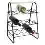 Home&Styling Botellero para 9 botellas metal negro y natural de , Botelleros - Ref: Foro24-447483, Precio: 32,67 €, Descuento: %