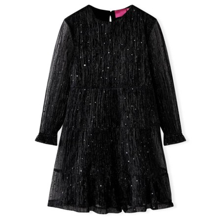 Vestido infantil de manga larga negro 140 de , Vestidos de niños - Ref: Foro24-14886, Precio: 22,74 €, Descuento: %