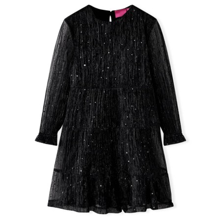 Vestido infantil de manga larga negro 116 de , Vestidos de niños - Ref: Foro24-14884, Precio: 16,08 €, Descuento: %