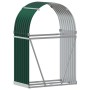 Green galvanized steel log holder 80x45x120 cm by , Firewood bags and holders - Ref: Foro24-364539, Price: 47,82 €, Discount: %