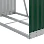 Grüner Holzhalter aus verzinktem Stahl, 80 x 45 x 120 cm von , Brennholztaschen und -halter - Ref: Foro24-364539, Preis: 47,1...