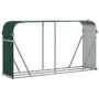 Grüner Holzhalter aus verzinktem Stahl, 234 x 45 x 100 cm von , Brennholztaschen und -halter - Ref: Foro24-364545, Preis: 65,...