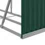 Grüner Holzhalter aus verzinktem Stahl, 234 x 45 x 100 cm von , Brennholztaschen und -halter - Ref: Foro24-364545, Preis: 65,...
