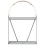 Hellbrauner Holzhalter aus verzinktem Stahl, 80 x 45 x 120 cm von , Brennholztaschen und -halter - Ref: Foro24-364579, Preis:...