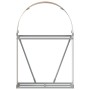 Leñero de acero galvanizado marrón claro 80x45x120 cm