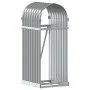 Light gray galvanized steel firewood rack 40x45x100 cm by , Firewood bags and holders - Ref: Foro24-364547, Price: 41,61 €, D...