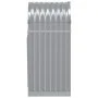 Light gray galvanized steel firewood rack 40x45x100 cm by , Firewood bags and holders - Ref: Foro24-364547, Price: 41,61 €, D...