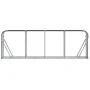 Anthrazitgrauer Holzhalter aus verzinktem Stahl, 300 x 45 x 100 cm von , Brennholztaschen und -halter - Ref: Foro24-364566, P...