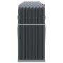 Anthrazitgrauer Holzhalter aus verzinktem Stahl, 300 x 45 x 100 cm von , Brennholztaschen und -halter - Ref: Foro24-364566, P...