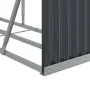 Leñero de acero galvanizado gris antracita 300x45x100 cm de , Bolsas y soportes de leña - Ref: Foro24-364566, Precio: 87,06 €...