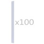 Clips für Gartengitter 100 Einheiten transparentes PVC von vidaXL, Zubehör für Tore und Zäune - Ref: Foro24-45476, Preis: 26,...